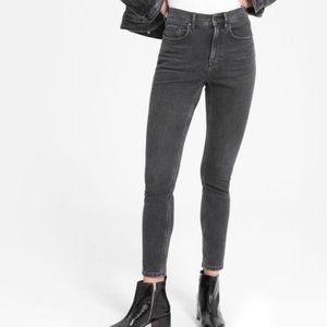 Everlane Grey high rise skinny jeans